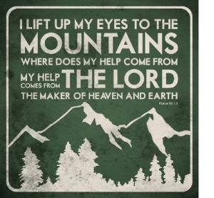 I lift my eyes to the Lord